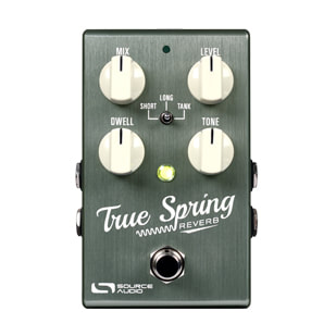 The True Spring Reverb is a guitar effects pedal based on the classic spring reverb and tremolo effects of vintage Fender amplifiers.