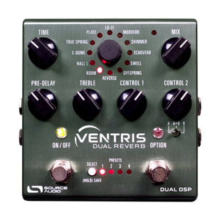 Guitar/Bass/Synthesizer, stereo dual reverb